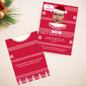 Personalisierter hässlicher Weihnachtspullover-Fei Einladung