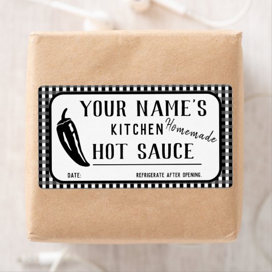 Personalisierter, hausgemachte Hot Sauce Labels Bl (Insitu)
