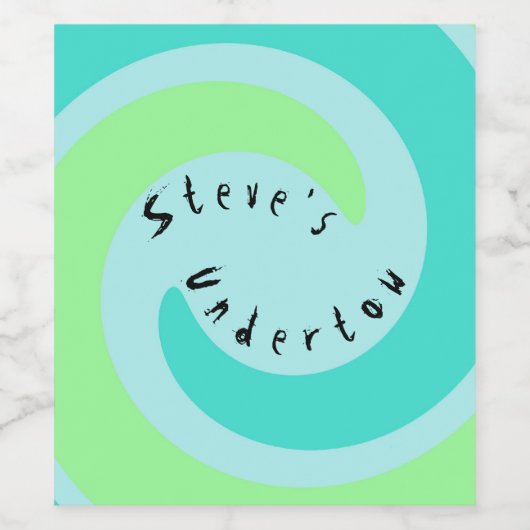 Personalisierter hausgemachter Wein Weinroute Mend Weinetikett (Einzelnes Label)