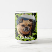 Personalisierter Haustier-Eltern-Becher mit grüner Kaffeetasse (Mittel)