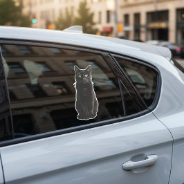 Personalisierter Haustier-Foto-Autofensteraufklebe Aufkleber
