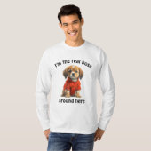 Personalisierter Haustier-Foto Boss Hund T-Shirt (Vorne ganz)