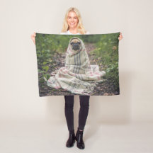 Personalisierter Haustier-Foto-Fleece-freier Raum