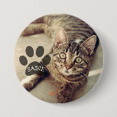 Personalisierter Haustier-Foto-Knopf mit Button (Vorderseite)
