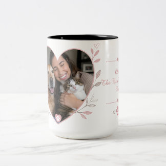 Personalisierter Haustier-Foto-Tassen-Geschenk mit Zweifarbige Tasse