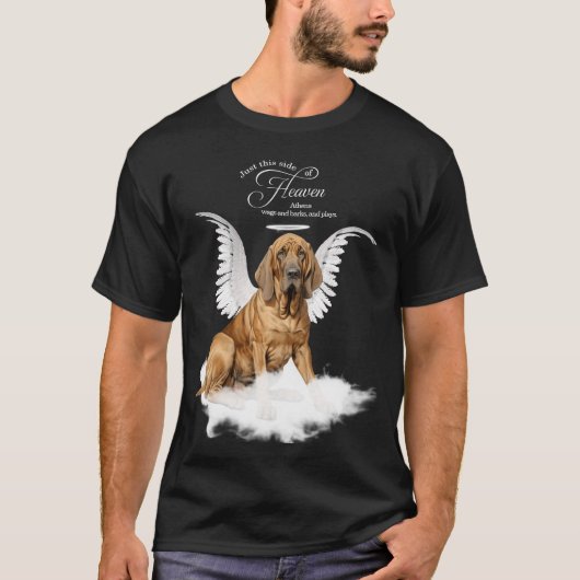Personalisierter Haustier-Gedenkhund T-Shirt (Vorderseite)