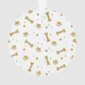 Personalisierter Haustier Hund Welpen Urlaub Foto Ornament (Rückseite)