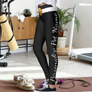 Personalisierter Haustierliebhaber-Schrifttext Sch Leggings