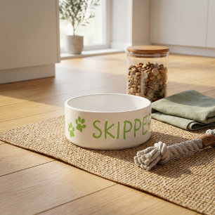 Personalisierter Haustiernamen Keramikschüssel: Pe Napf