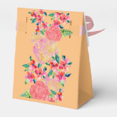 Personalisierter hawaiianischer Tropenflorenplash Geschenkschachtel (Rückseite)