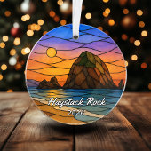 Personalisierter Haystack Rock Acryl-Schmuck, Cust Ornament