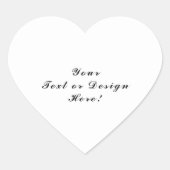 Personalisierter Heftaufkleber Text oder Design hi Herz-Aufkleber (Vorderseite)