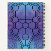 Personalisierter Heiliger Geometrie-Baum Notizblock (Rückseite)