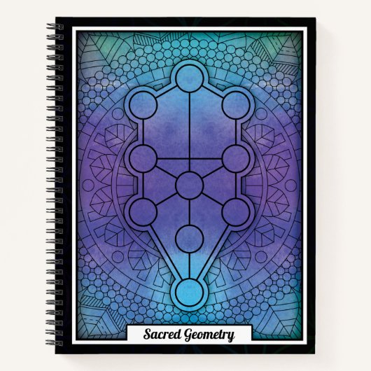 Personalisierter Heiliger Geometrie-Baum Notizblock (Vorderseite)