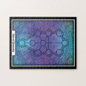 Personalisierter Heiliger Geometrie-Baum Puzzle (Horizontal)