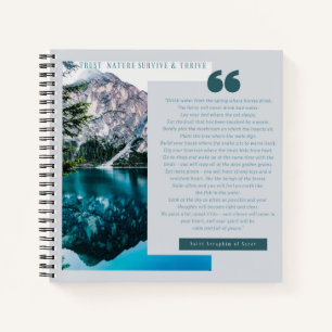 Personalisierter Heiliger Seraphim von Sarov Trust Notizblock