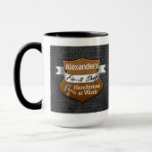 Personalisierter Heimwerker Verlegenheit-Es Tasse (Links)