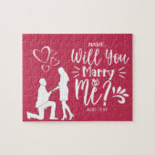 Personalisierter Heiratsvorschlag Jigsaw Puzzle (Horizontal)