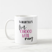 Personalisierter Heiße-Schokolade-Becher Kaffeetasse (Links)