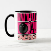 Personalisierter heißes Rosazebra-Leopard-Bowling Tasse (Links)