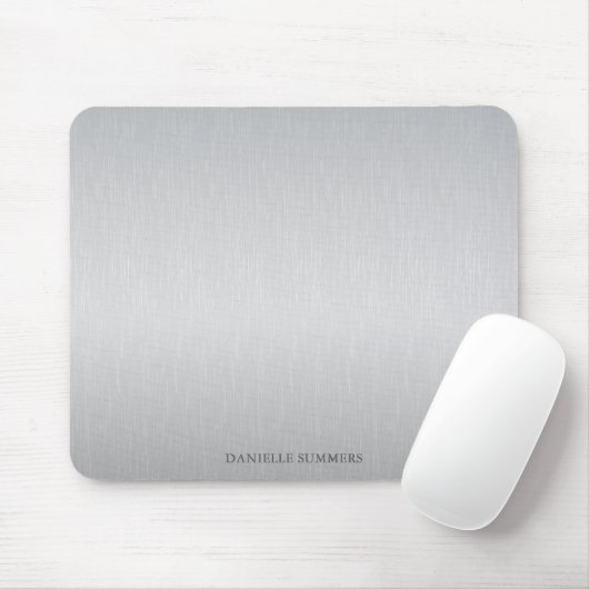 Personalisierter hellgrauer Hintergrund  Mousepad (Mit Mouse)