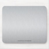 Personalisierter hellgrauer Hintergrund  Mousepad (Vorne)
