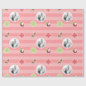 Personalisierter hellroter geschenkpapier (Flach)