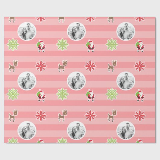 Personalisierter hellroter geschenkpapier (Flach)