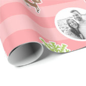 Personalisierter hellroter geschenkpapier (Rolleneckpunkt)