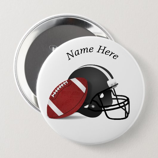Personalisierter Helmball-Button Button (Vorne & Hinten)