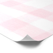 Personalisierter Herbst Baby Girl Kinderzimmer Bow Poster (Ecke)