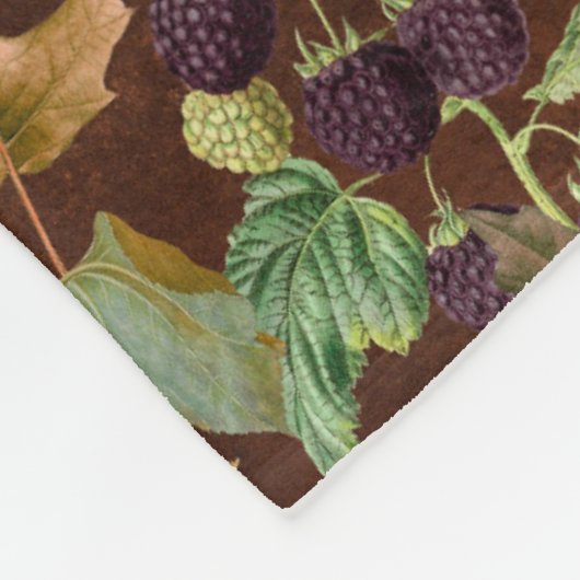 Personalisierter Herbst Botanicale Fleecedecke (Ecke)