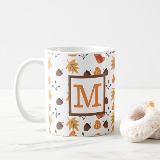 Personalisierter Herbst Kaffeetasse (Mit Donut)
