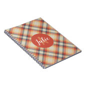 Personalisierter Herbst Kariert Notizblock (Rechte Seite)