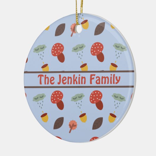 Personalisierter Herbst Keramik Ornament (Links)