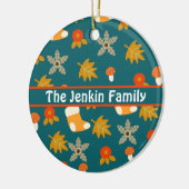 Personalisierter Herbst Keramik Ornament (Links)