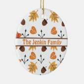 Personalisierter Herbst Keramik Ornament (Rechts)