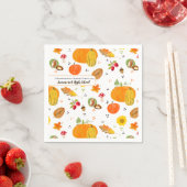 Personalisierter Herbst Lover Napkins Serviette (Beispiel)