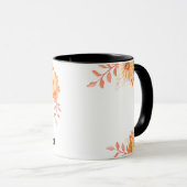 Personalisierter Herbst-Monogramm-Becher - Benutze Tasse (VorderseiteRechts)