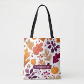 Personalisierter Herbst - Name der Herbstleaves un Tasche (Vorderseite)
