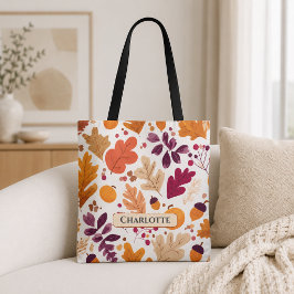 Personalisierter Herbst - Name der Herbstleaves un Tasche