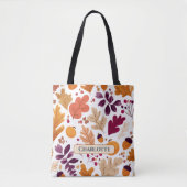 Personalisierter Herbst - Name der Herbstleaves un Tasche (Vorderseite)