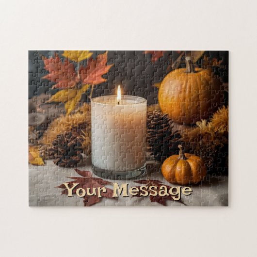Personalisierter Herbst Puzzle (Horizontal)