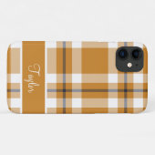 Personalisierter Herbst Tartan Kariertes Muster Case-Mate iPhone Hülle (Rückseite (Horizontal))