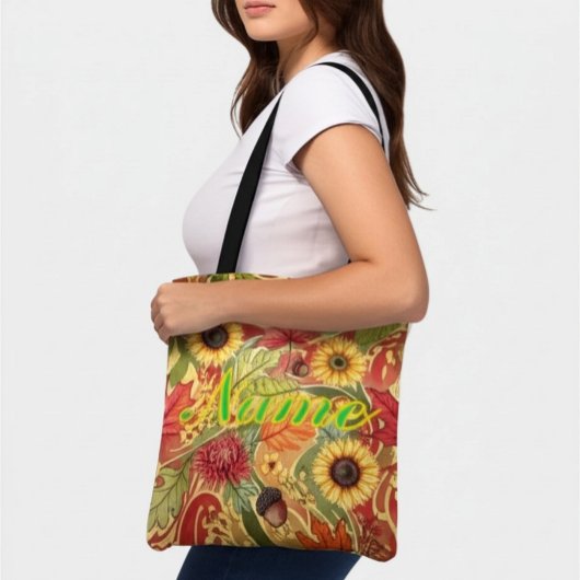 Personalisierter Herbstfall Individuelle Name Tasche