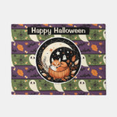 Personalisierter Herbstfox mit Niedlichen Geistern Fußmatte (Vorderseite)