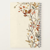 Personalisierter Herbstgarten Naturpark Notizblock (Rückseite)