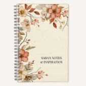 Personalisierter Herbstgarten Naturpark Notizblock (Vorderseite)