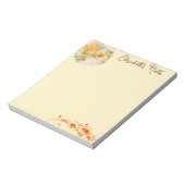 Personalisierter Herbstgarten Notizblock (Rotiert)