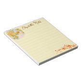 Personalisierter Herbstgarten Notizblock (angewinkelt)